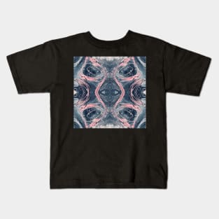 Fluid painting snake lair kaleidoscope dark Kids T-Shirt